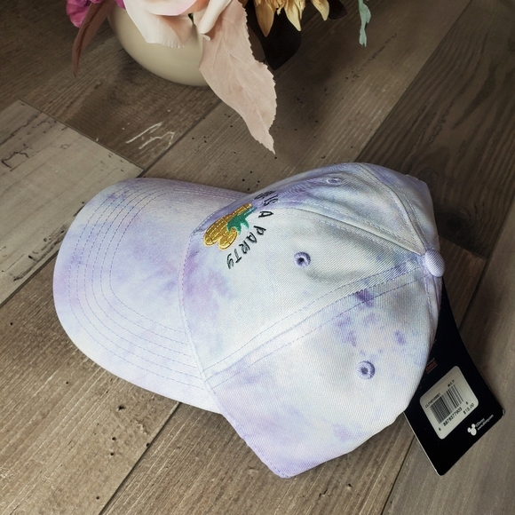 NWT Disney Mickey Mouse Pineapple Tie-Dye Dad Cap (One Size) Unisex Purple - Picture 12 of 12